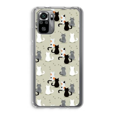 Katten: Xiaomi Redmi Note 10S Transparant Hoesje