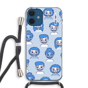 Gezichtjes: iPhone 12 mini Transparant Hoesje met koord