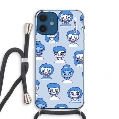 Gezichtjes: iPhone 12 mini Transparant Hoesje met koord
