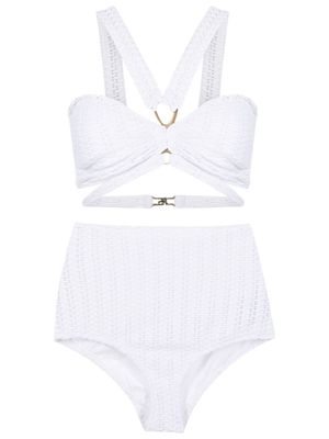 Amir Slama bikini stretch à col v - Blanc