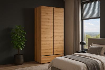 Home365 Kledingkast Crotone - Eiken - 2-Deurs met Lade