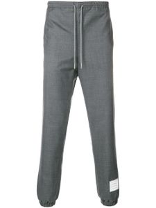 Thom Browne pantalon de jogging à taille élastique - Gris