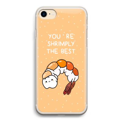 You're Shrimply The Best: iPhone 7 Transparant Hoesje