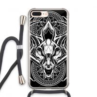 Oh Deer: iPhone 8 Plus Transparant Hoesje met koord
