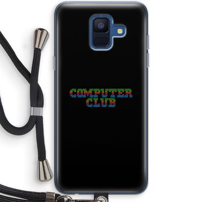 Retro: Samsung Galaxy A6 (2018) Transparant Hoesje met koord