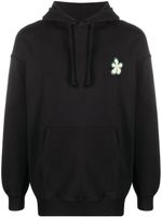 Camper hoodie en coton à fleurs - Noir