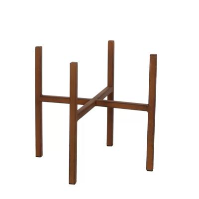 Plantenstandaard - roestbruin - H25 x B24 cm - metaal - Plantenpot/bloempot verhoger