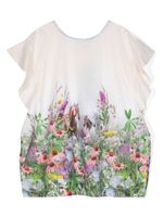 Molo robe en coton biologique à fleurs - Tons neutres - thumbnail