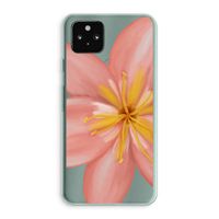 Pink Ellila Flower: Google Pixel 5a 5G Transparant Hoesje