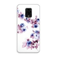 Waterverf bloemen: Xiaomi Redmi Note 10 Lite Transparant Hoesje