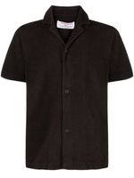 Orlebar Brown chemise Howell Geo à manches courtes - Marron - thumbnail