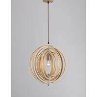 Lyora Moderne hanglampAsco hout Ø 43cm - 9138062