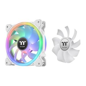 Thermaltake SWAFAN 12 RGB Radiator Fan TT Premium Edition White Computer behuizing Luchtkoeler 12 cm Wit 3 stuk(s)