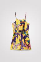 Korte jumpsuit met vlinders - YELLOW - 9/10 - thumbnail