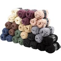 Creativ Company Textielgaren, l: 45 m, diverse kleuren, 100 bol/ 1 doos