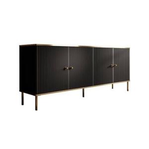 Meubella Dressoir Vanty - Zwart - 182 cm