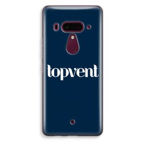 Topvent Navy: HTC U12+ Transparant Hoesje