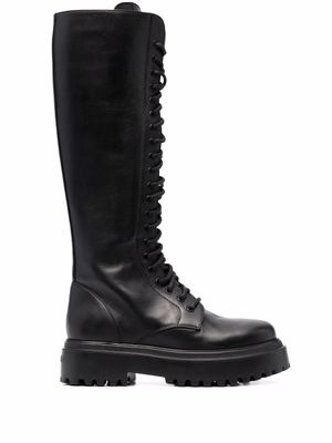Le Silla bottes Ranger lacées - Noir