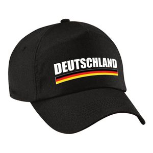 Duitsland/Deutschland landen pet/baseball cap zwart volwassenen