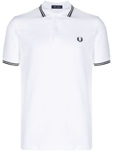 Fred Perry polo en coton à logo brodé - Blanc