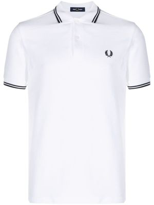 Fred Perry polo en coton à logo brodé - Blanc