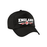 Engeland / England land supporters petje - zwart - Volwassenen - Baseballcap - Sport - vlag thema