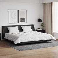 Dekbed met Kussens 3 pcs Wit Microfiber en Dons Feather