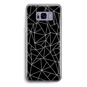 Geometrische lijnen wit: Samsung Galaxy S8 Plus Transparant Hoesje