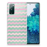 Samsung Galaxy S20 FE TPU bumper Waves Roze