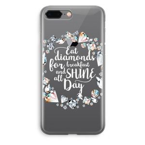 Diamonds: iPhone 8 Plus Transparant Hoesje