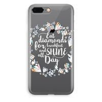 Diamonds: iPhone 8 Plus Transparant Hoesje