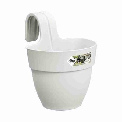 ELHO - Bloempot - Vibia Campana Easy Hanger Small - Zijde Wit - Buitenbalkon - L 24,1 x B 20,5 x H 26,5 cm