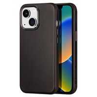 Dux Ducis Naples iPhone 14 Plus Leren Gecoate Case - Coffee - thumbnail