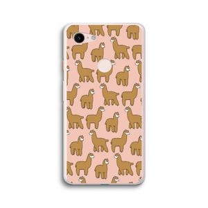 Alpacas: Google Pixel 3 XL Transparant Hoesje