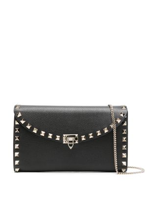 Valentino Garavani sac à bandoulière Rockstud en cuir - Noir