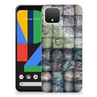 Silicone Back Cover Google Pixel 4 Spijkerbroeken