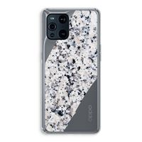 Gespikkelde marmer: Oppo Find X3 Transparant Hoesje