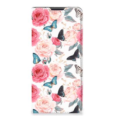 Motorola Edge 30 Pro Smart Cover Butterfly Roses Motorola Edge 30 Pro Smart Cover Butterfly Roses