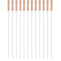 16x bbq collection spiezen-vleespennen - 4 st - metaal - 40 cm 16x bbq collection spiezen-vleespennen - 4 st - metaal - 40 cm