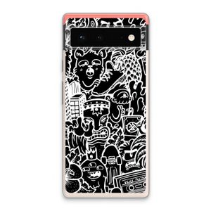 Vexx Black Mixtape: Google Pixel 6 Transparant Hoesje