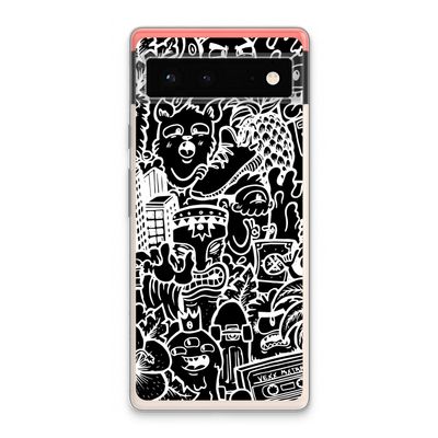 Vexx Black Mixtape: Google Pixel 6 Transparant Hoesje