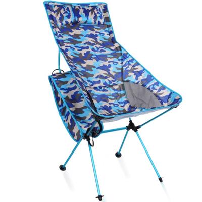 Outdoor draagbare camouflage vouwen Camping stoel licht vissen strandstoel luchtvaart aluminiumlegering rugleuning fauteuil