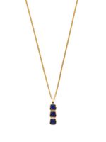 Tom Wood collier à pendentif Mini Cushion serti de lapis - Or