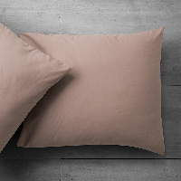 2 PACK Katoenen Kussensloop Taupe Default Fresh And Co - Dekbed-Discounter.nl