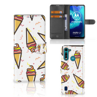 Motorola G8 Power Lite Book Cover Icecream