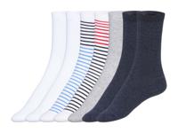 esmara 7 paar dames sokken (35-38, Wit/grijs/donkerblauw) - thumbnail