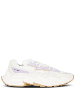 Balmain baskets B-DR4G0N à empiècements - Tons neutres