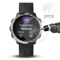 2 PC's ENKAY Hat-Prins voor Garmin Forerunner 645 0.2 mm 9H oppervlaktehardheid 2.15D gebogen rand gehard glas Screen Protector