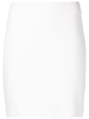 Rosetta Getty minijupe à taille haute - Blanc