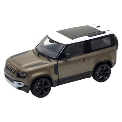 Welly Modelauto / speelgoedauto - Land Rover Defender 2020 - bruin - 12 x 7 cm - schaalmodel